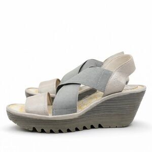 Fly London Yaji YAJI888FLY-000 Women’s Leather Wedge Sandals EU 37